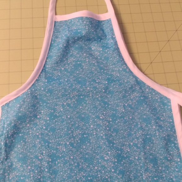 New white stars on blue kids home sewn apron - Picture 1 of 1